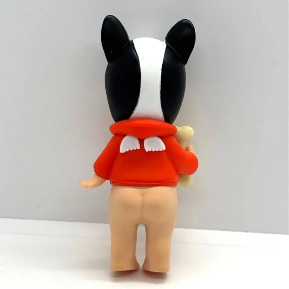 New Unbranded Kewpie/Angel Mini Figure in French Bulldog Costume, Open Blind Box